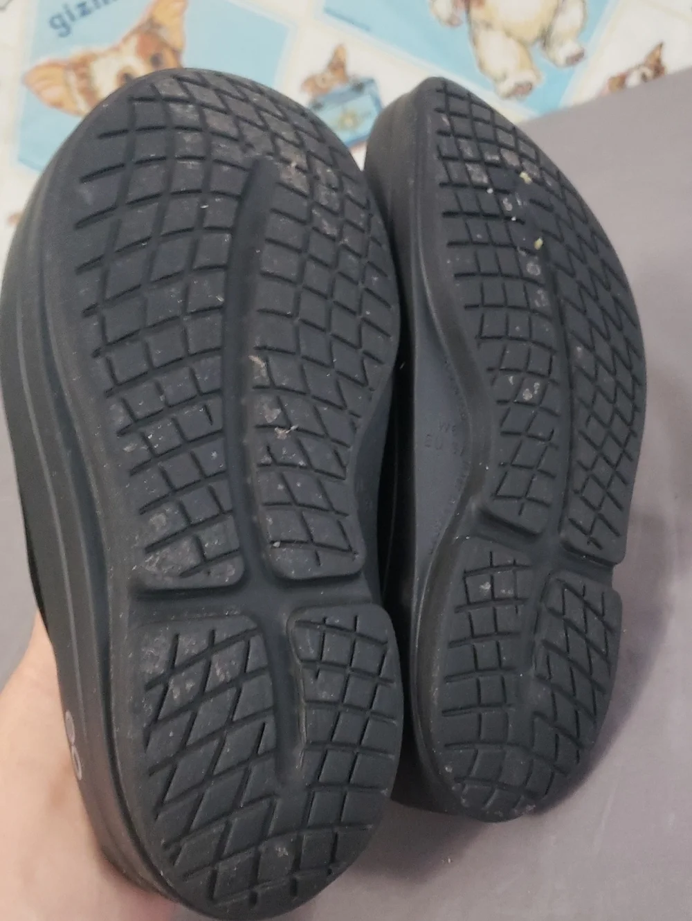 OOFOS Black Slide Sandals